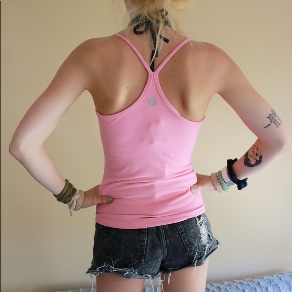 lululemon athletica Tops - LIKE NEW Lululemon Pink Athletic Racerback Tank !